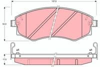 Bremžu uzliku kompl., Disku bremzes