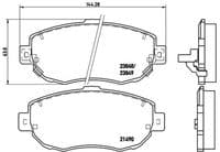 Bremžu uzliku kompl., Disku bremzes