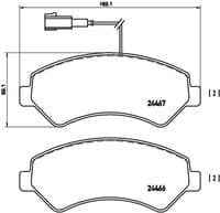 Bremžu uzliku kompl., Disku bremzes
