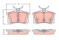 Bremžu uzliku kompl., Disku bremzes