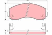 Bremžu uzliku kompl., Disku bremzes