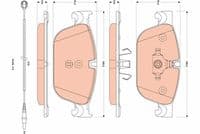 Bremžu uzliku kompl., Disku bremzes