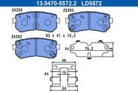 Bremžu uzliku kompl., Disku bremzes