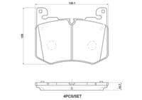 Bremžu uzliku kompl., Disku bremzes