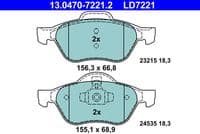 Bremžu uzliku kompl., Disku bremzes