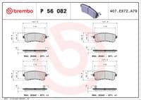 Bremžu uzliku kompl., Disku bremzes
