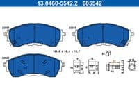 Bremžu uzliku kompl., Disku bremzes