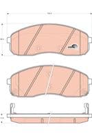 Bremžu uzliku kompl., Disku bremzes