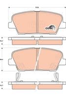 Bremžu uzliku kompl., Disku bremzes