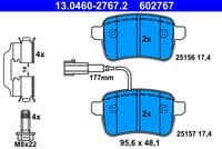 Bremžu uzliku kompl., Disku bremzes