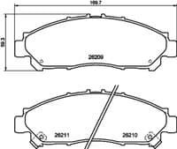Bremžu uzliku kompl., Disku bremzes