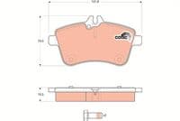 Bremžu uzliku kompl., Disku bremzes