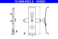 Piederumu komplekts, Disku bremžu uzlikas