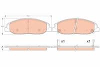 Bremžu uzliku kompl., Disku bremzes