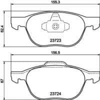 Bremžu uzliku kompl., Disku bremzes