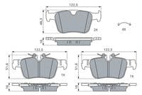 Bremžu uzliku kompl., Disku bremzes