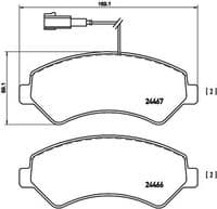 Bremžu uzliku kompl., Disku bremzes