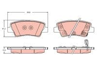Bremžu uzliku kompl., Disku bremzes