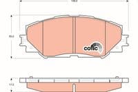 Bremžu uzliku kompl., Disku bremzes