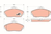 Bremžu uzliku kompl., Disku bremzes