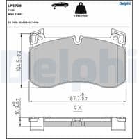 Bremžu uzliku kompl., Disku bremzes