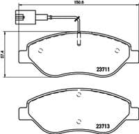 Bremžu uzliku kompl., Disku bremzes