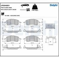 Bremžu uzliku kompl., Disku bremzes