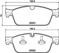 Bremžu uzliku kompl., Disku bremzes