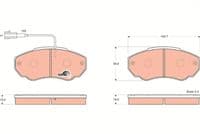 Bremžu uzliku kompl., Disku bremzes