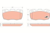 Bremžu uzliku kompl., Disku bremzes