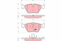 Bremžu uzliku kompl., Disku bremzes