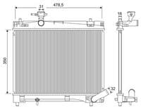 Radiators, Motora dzesēšanas sistēma