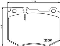 Bremžu uzliku kompl., Disku bremzes