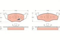Bremžu uzliku kompl., Disku bremzes