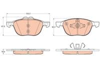 Bremžu uzliku kompl., Disku bremzes