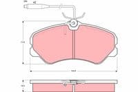 Bremžu uzliku kompl., Disku bremzes