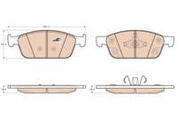 Bremžu uzliku kompl., Disku bremzes