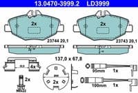 Bremžu uzliku kompl., Disku bremzes