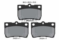 Bremžu uzliku kompl., Disku bremzes