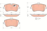 Bremžu uzliku kompl., Disku bremzes