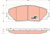 Bremžu uzliku kompl., Disku bremzes