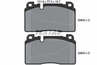 Bremžu uzliku kompl., Disku bremzes