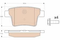 Bremžu uzliku kompl., Disku bremzes