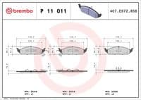 Bremžu uzliku kompl., Disku bremzes