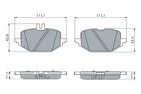 Bremžu uzliku kompl., Disku bremzes