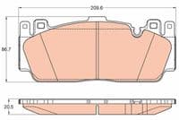 Bremžu uzliku kompl., Disku bremzes