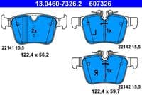 Bremžu uzliku kompl., Disku bremzes