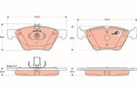 Bremžu uzliku kompl., Disku bremzes