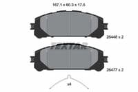 Bremžu uzliku kompl., Disku bremzes