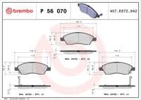 Bremžu uzliku kompl., Disku bremzes